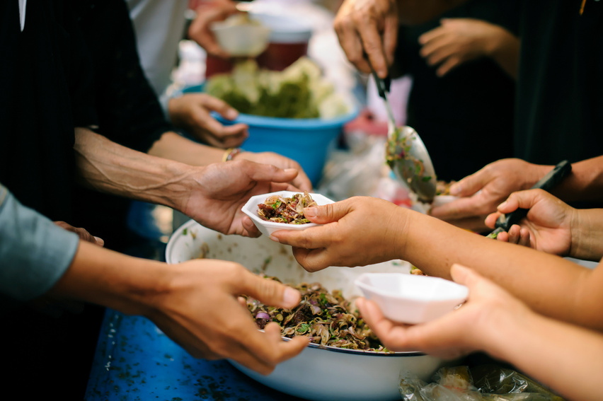 Feeding the poor to help and share